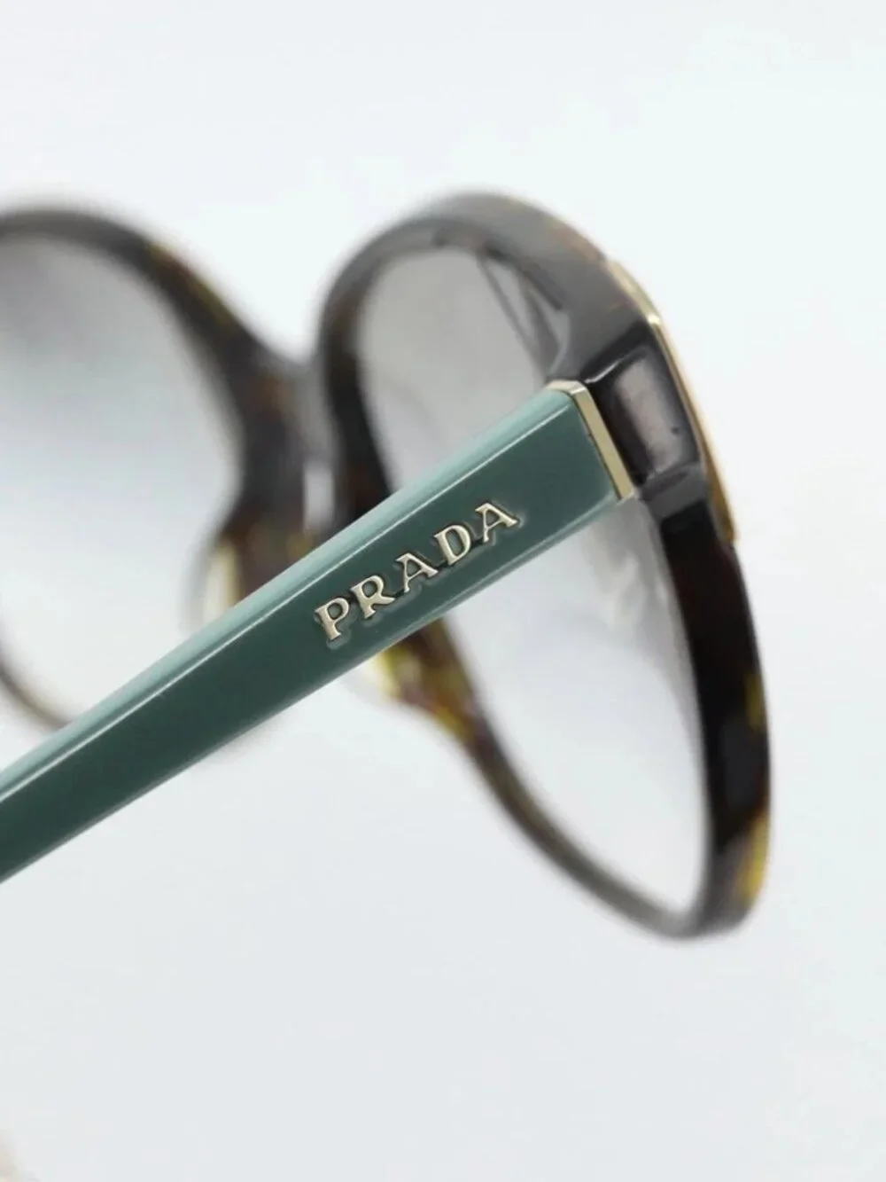 PRADA Sunglasses plastic Green Auth